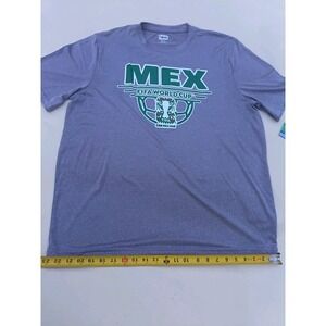 polyester FIFA World Cup Mexico Men's Officially Licensed Soccer Shirt Gray XL
